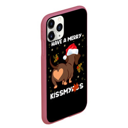 Чехол для iPhone 11 Pro Max матовый Have a merry kissmyass  - фото 2