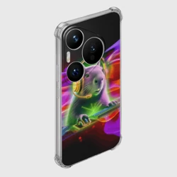 Чехол для Huawei Pura 70 Pro Capybara is an avid gamer - фото 2