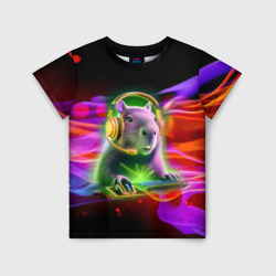 Детская футболка 3D Capybara is an avid gamer