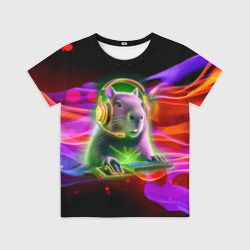 Детская футболка 3D Capybara is an avid gamer