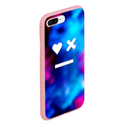 Чехол для iPhone 7Plus/8 Plus матовый Love death and robots serial gradient - фото 2