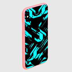 Чехол для iPhone XS Max матовый Айзек стиль неоновый броня - фото 2