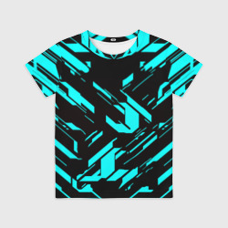 Детская футболка 3D Айзек стиль неоновый броня