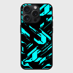 Чехол силиконовый для Apple iPhone 15 Pro матовый Айзек стиль неоновый броня