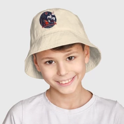Детская панама хлопок Сказка Гуси - лебеди в стиле мезенской росписи - фото 2