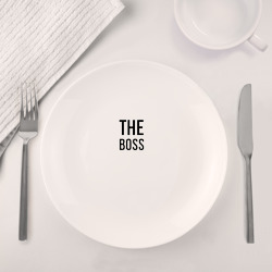 Набор: тарелка + кружка The boss - Couple - фото 2