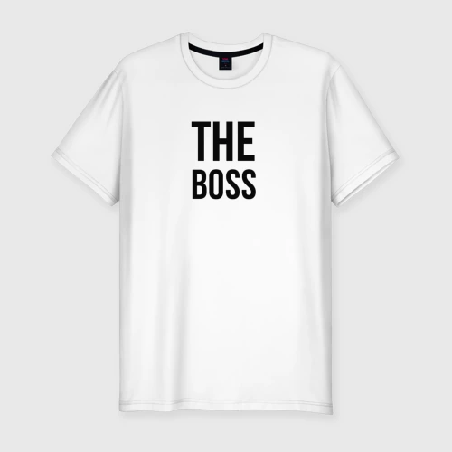 Мужская футболка хлопок Slim The boss - Couple