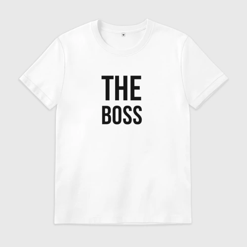 Мужская футболка хлопок The boss - Couple