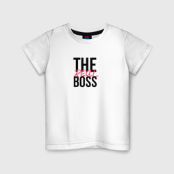 Детская футболка хлопок The real boss