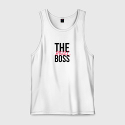 Мужская майка хлопок The real boss