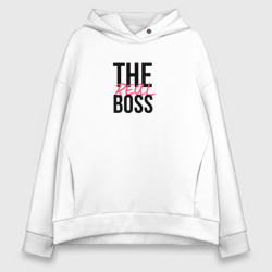 Женское худи Oversize хлопок The real boss