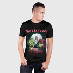 Мужская футболка 3D Slim The last love zombies - фото 2