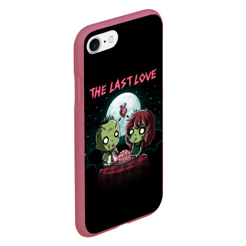 Чехол для iPhone 7/8 матовый с принтом The last love zombies, вид сбоку #3