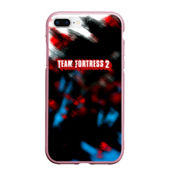 Чехол для iPhone 7Plus/8 Plus матовый Team Fortress 2 краски блюр гейм