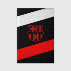 Обложка для паспорта матовая кожа Barcelona stripes sport