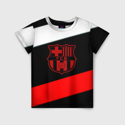 Barcelona stripes sport – Детская футболка 3D с принтом купить со скидкой в -33%