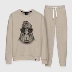 Женский костюм хлопок Капибара хипстер