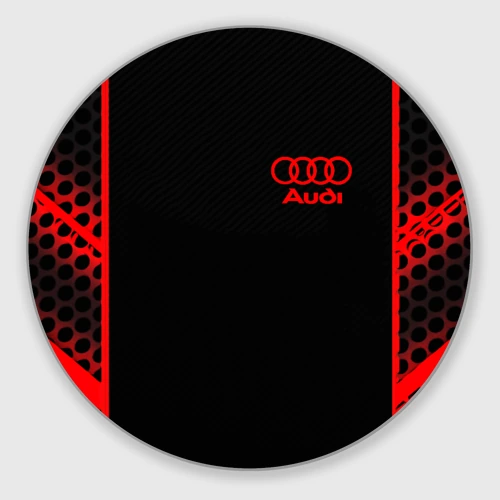 Круглый коврик для мышки Audi sport geometry