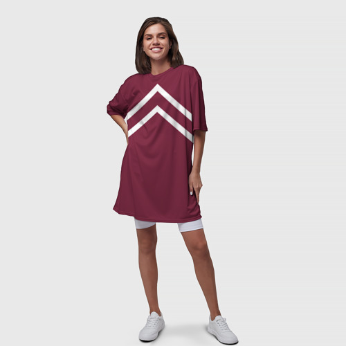 Платье-футболка 3D Бордовая кофта костюм Марата - слово пацана сериал, цвет 3D печать - фото 5