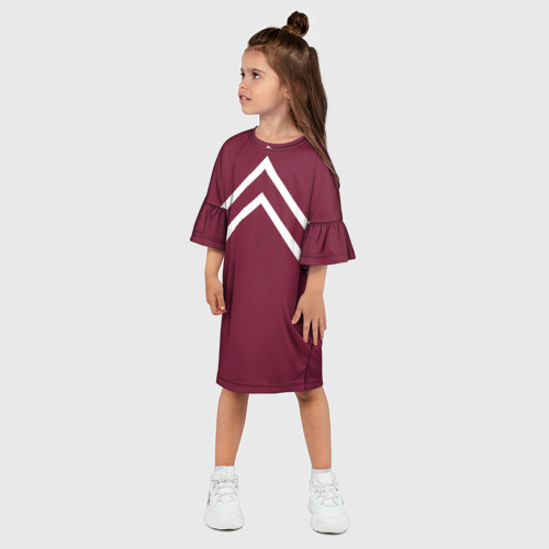 Детское платье 3D Бордовая кофта костюм Марата - слово пацана сериал, цвет 3D печать - фото 3
