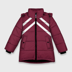 Зимняя куртка для девочек 3D Бордовая кофта костюм Марата - слово пацана сериал
