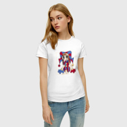 Женская футболка хлопок Pixel Pomni - фото 2