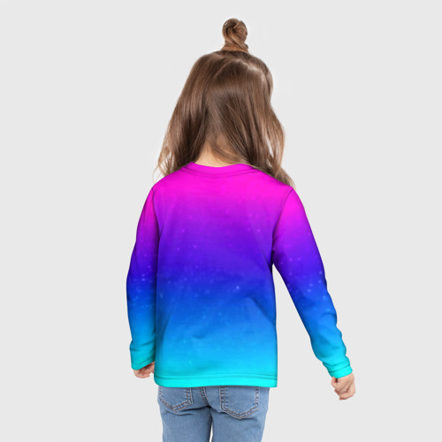 Детский лонгслив 3D Stranger Things gradient colors, цвет 3D печать - фото 6