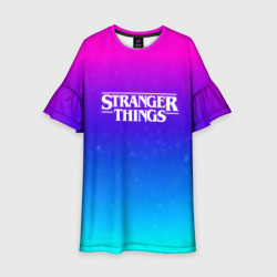 Детское платье 3D Stranger Things gradient colors