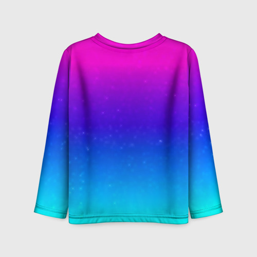 Детский лонгслив 3D Stranger Things gradient colors, цвет 3D печать - фото 2