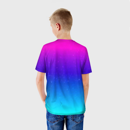 Детская футболка 3D Stranger Things gradient colors, цвет 3D печать - фото 4