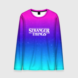 Мужской лонгслив 3D Stranger Things gradient colors