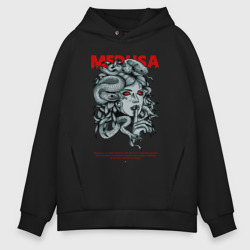 Мужское худи Oversize хлопок Горгона Медуза змеи