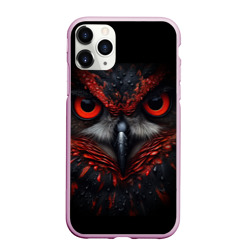 Чехол для iPhone 11 Pro Max матовый Красная  сова