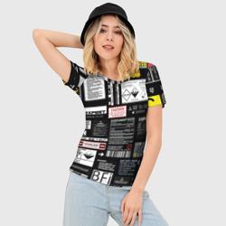Женская футболка 3D Slim Инженерные шильдики - фото 2