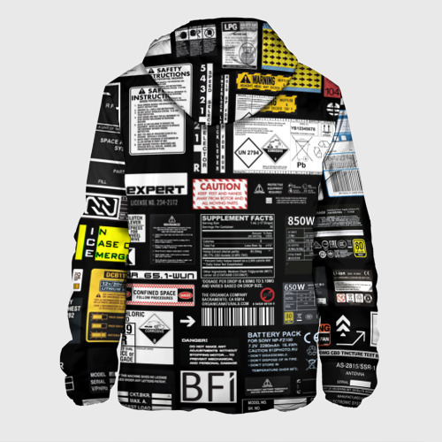Мужская куртка 3D Инженерные шильдики, цвет 3D печать - фото 2