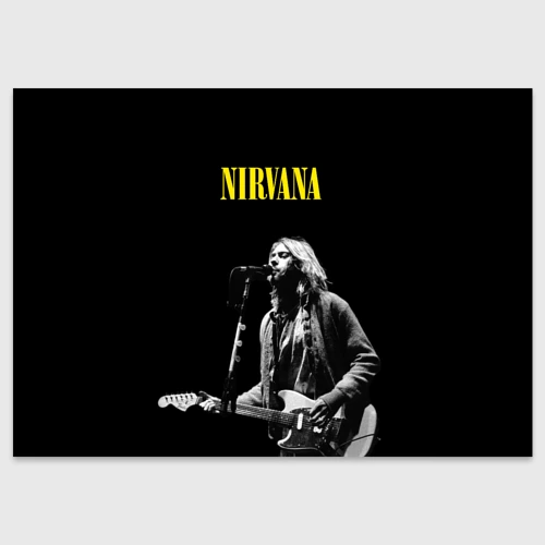 Поздравительная открытка Группа Nirvana Курт Кобейн 