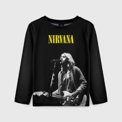 Детский лонгслив 3D Группа Nirvana Курт Кобейн 