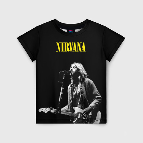 Детская футболка 3D Группа Nirvana Курт Кобейн , цвет 3D печать