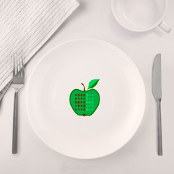 Набор: тарелка + кружка Зеленое яблоко - фото 2