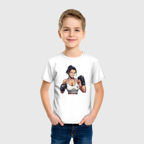 Детская футболка хлопок Женская физика, цвет белый - фото 3