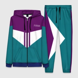 Женский костюм 3D FIRM темная сирень и бирюза