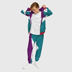 Мужской костюм 3D FIRM темная сирень и бирюза - фото 2