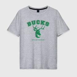 Мужская футболка хлопок Oversize Bucks fear the deer
