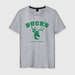 Bucks fear the deer – Мужская футболка хлопок с принтом купить со скидкой в -20%
