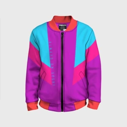 Детский бомбер 3D Always in sports сиреньевый