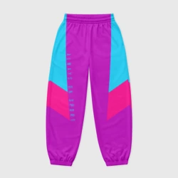 Женские джоггеры оверсайз 3D Always in sports сиреньевый