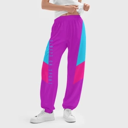 Женские джоггеры оверсайз 3D Always in sports сиреньевый - фото 2