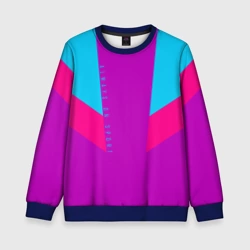 Детский свитшот 3D Always in sports сиреньевый