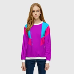 Женский свитшот 3D Always in sports сиреньевый - фото 2