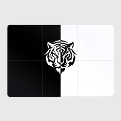 Магнитный плакат 3Х2 Тигр  чёрно-белый
